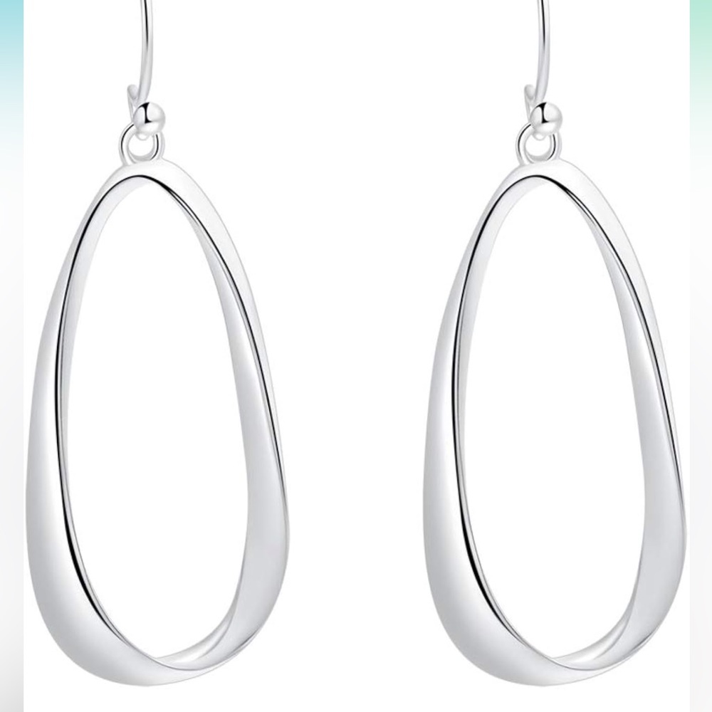 Dangle Earrings 925 Sterling Silver Teardrop Earring Wedding NWOT